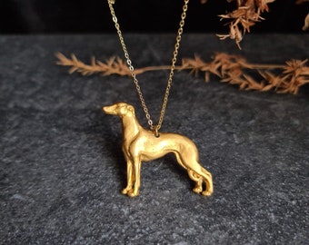 Greyhound necklace, Pendant Greyhound, Dog jewelry, Greyhound dog, dog necklace, custom jewerly necklace