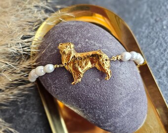 Australian Shepherd bracelet, Aussie bracelet, Australian Shepherd art jewel, Dog bracelet for women