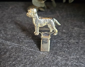 LAGOTTO Romagnolo NUMBER HOLDER Brooch – Elegant Dog Show Ring Clip – Pet Memorial Jewelry – Gift For Dog Lovers And Dog Show Exhibitors