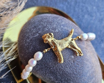 Border terrier retriever Bracelet, Border terrier retriever, Dog bracelet for women, Border terrier art