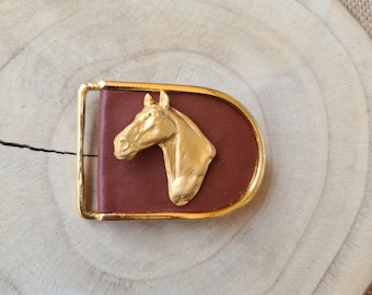 Horse Buckle, Western horse Buckle, Thoroughbred horse Motif on Buckle, Belt buckle