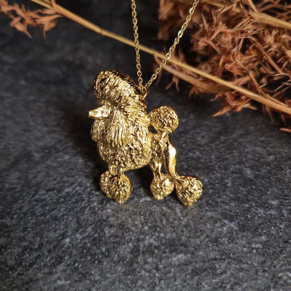 Continental Poodle necklace, Dog jewelry, Poodle pendant, dog necklace, custom jewerly