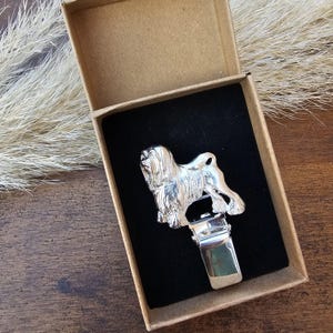 LOWCHEN Dog NUMBER HOLDER Brooch - Gold Plated Dog Show Ring Clip - Unique Show Accessory For Dog Lovers And Exhibitors In 3 Finishes