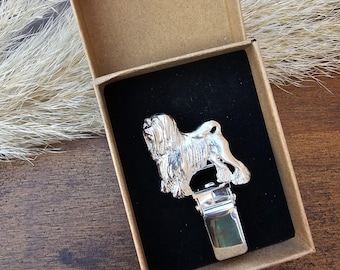 LOWCHEN Dog NUMBER HOLDER Brooch - Gold Plated Dog Show Ring Clip - Unique Show Accessory For Dog Lovers And Exhibitors In 3 Finishes