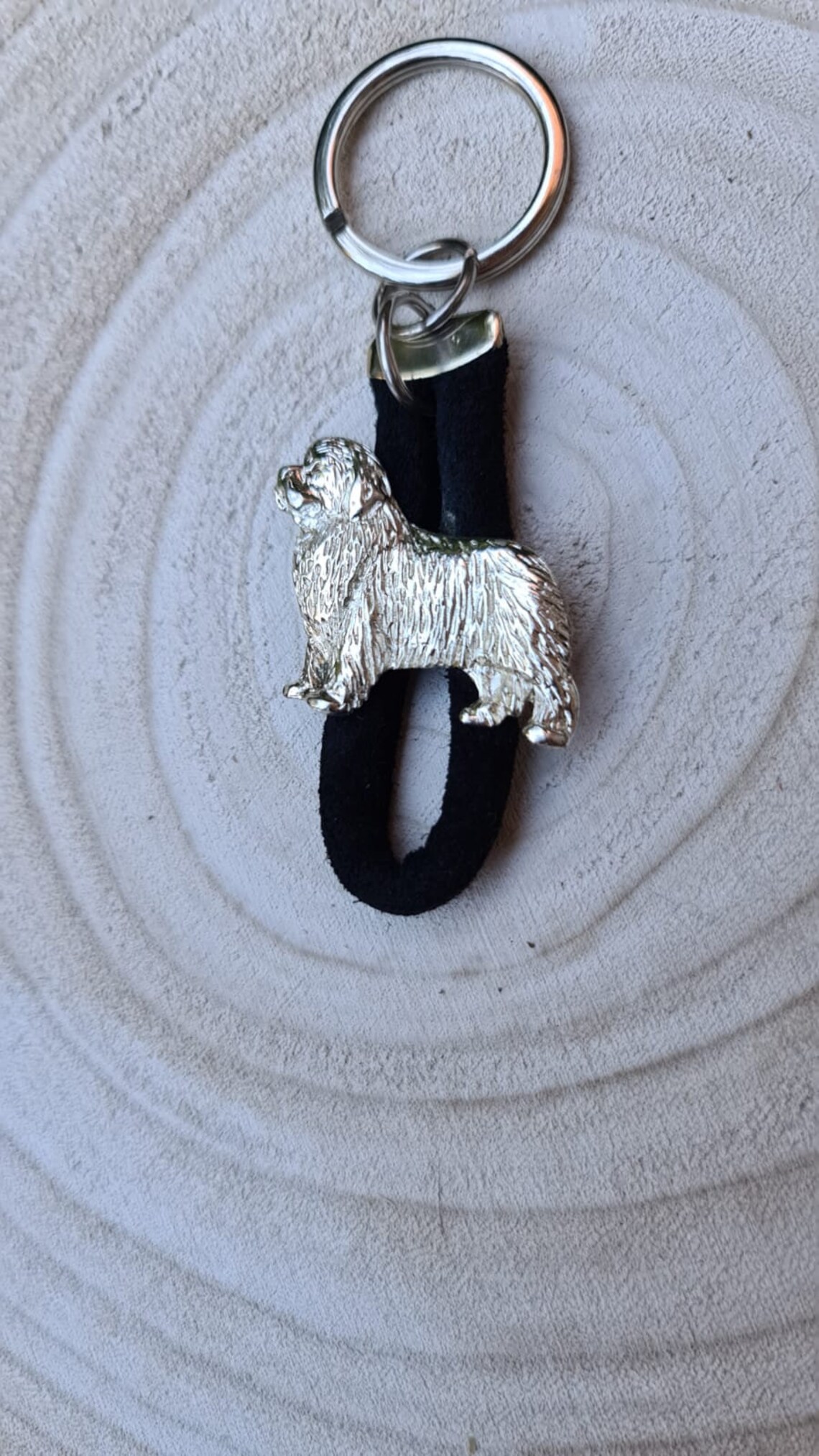 Dog Keychain Handmade Newfoundland Dog breeds keychains Etsy