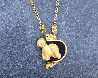 Old English Sheepdog  necklace, Black Friday, Old English Sheepdog art, Dog jewelry, Bobtail Dog, dog necklace, custom jewerly necklace