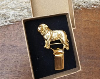 Dog Show Ring Clip For MASTIFF NUMBER HOLDER Brooch And Sweater Clip In Two Finishes - Perfect Gift For Dog Lovers And Exhibitors