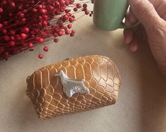 Cocker English coin curse, Cocker purse, coin purse vegan leather