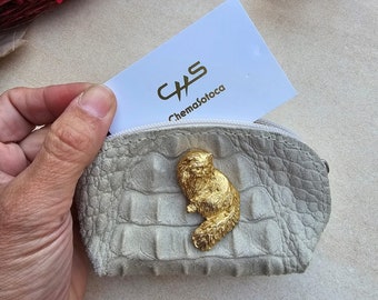 Persian cat coin purse, Persian purse, Persian cat lover, coin purse vegan leather