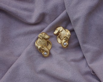 Boucles d’oreilles à revêtement plat, boucles d’oreilles pour femmes, boucles d’oreilles pour femmes à revêtement plat, boucle d’oreille collection chien, cadeau amoureux des chiens