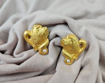 Bearded Collie Earrings, women earrings, dog lovers gift