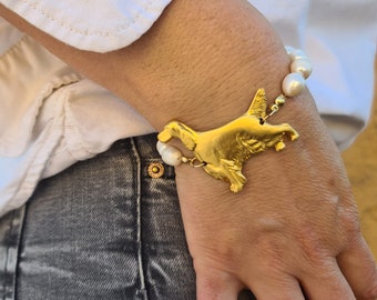 Irish setter Bracelet, Irish setter, Dog bracelet for women, Irish setter art, dog charm