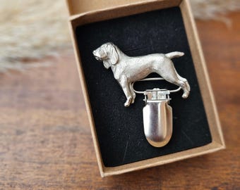 Italian POINTER NUMBER HOLDER Brooch – Dog Show Ring Clip - Dog Show Accessories For Exhibitors – Gift Wrapping Available
