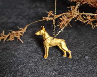 Dobermann necklace, Pendant Dobermann, Dobermann Art dog, dog necklace, dog jewelry, custom jewerly necklace, Dobermann