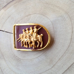 Garrocha horse Motif on Buckle, Belt buckle