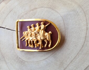 Garrocha horse Motif on Buckle, Belt buckle