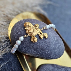 Pulsera Poodle, pulsera Continental Poodle, encanto Continental Poodle, perro Poodle, regalo para amantes de los perros