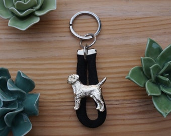 Border Terrier Keychain, Handmade Border Terrier Keyring ,Dog breeds keychains