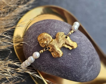 Bichon frise Bracelet, Bichon frise, Dog bracelet for women, Bichon frise art, dog charm