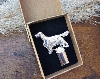 English SETTER NUMBER HOLDER Brooch Or Dog Show Ring Clip For Exhibitors – Pet Memorial Gift For Dog Lovers – Gift Wrapping Available