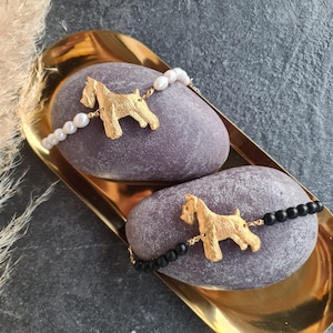 Miniature Schnauzer Bracelet, Schnauzer dog charm, Dog bracelet for women, Dog jewerly