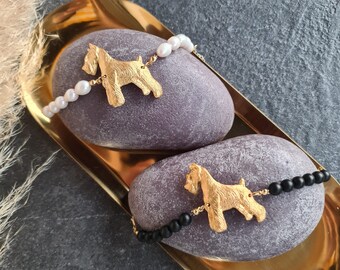 Miniature Schnauzer Bracelet, Schnauzer dog charm, Dog bracelet for women, Dog jewerly