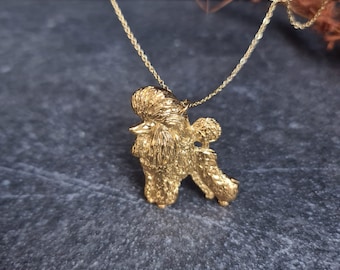 Nordic POODLE PENDANT NECKLACE Available With Gift Wrapping – Gold Or Silver Plated Poodle Lovers Gift Pet Pendant Necklace