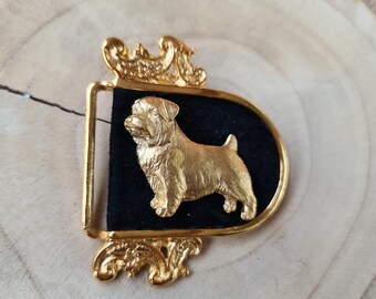 Norfolk Terrier Dog Motif on Buckle, Belt buckle, Norfolk Terrier art deco, Black Friday