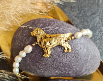 Golden retriever Bracelet, Golden retriever, Dog bracelet for women, Golden retriever art
