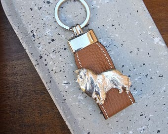 SHETLAND SHEEPDOG KEYCHAIN – Silver Plated Dog Breed Keychain - Perfect For Pet Lover And Shetland Dog Enthusiast – Gift Wrapping Available