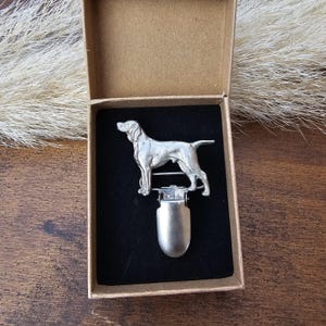 VIZSLA NUMBER HOLDER Brooch Or Dog Show Ring Clip, Pewter Pin, Pet Memorial Jewelry, Sweater Clip For Dog Lovers – Gift Wrapping Available