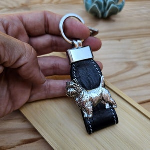CAIRN TERRIER KEYCHAIN – Silver Plated Dog Breed Keyring - Perfect Gift For Dog Owners And Memorial Keepsakes – Gift Wrapping Available