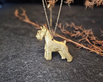 Miniature Schnauzer necklace, Schnauzer cropped necklace, Pendant Schnauzer, Dog jewelry, dog necklace, custom jewerly miniature Schnauzer