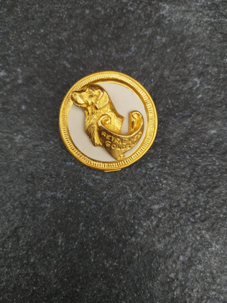 Golden Retriever number holder, brooch or dog show ring clip, show clip Golden Retriever, Exhibitor ring number clips image 10