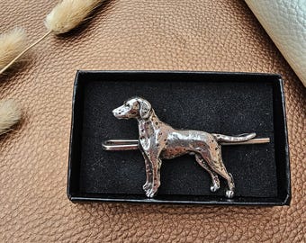DALMATIAN Dog TIE CLIP For Men – Pewter Dog Tie Bar - Dog BreedTie Accessory, Durable Animal Jewelry For Dog Lovers With Gift Wrap Option