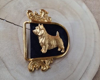 Norwich Terrier Dog Motif on Buckle, Belt buckle, Norwich Terrier art deco, Black Friday