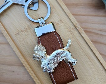 DANDIE DINMONT KEYCHAIN - Unique Dog Breed Keyring - Ideal Gift For Dandie Dinmont Owner Or Enthusiasts – Pet Memorial Keepsake