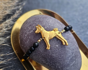 Basenji Bracelet, Dog bracelet for women, Basenji bracelet woman, Dog bracelet