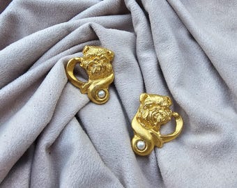 Griffon Brusels Earrings, Griffon Brusels art, women earrings, dog lovers gift, Griffon dog