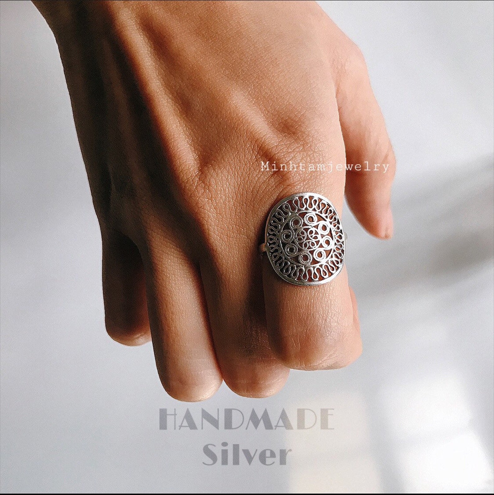 Vietnamese Jewelry Traditional Drums Silver Rings/bohemian - Etsy Vietnamese Jewelry Traditional Drums Silver Rings/bohemian - Etsy
