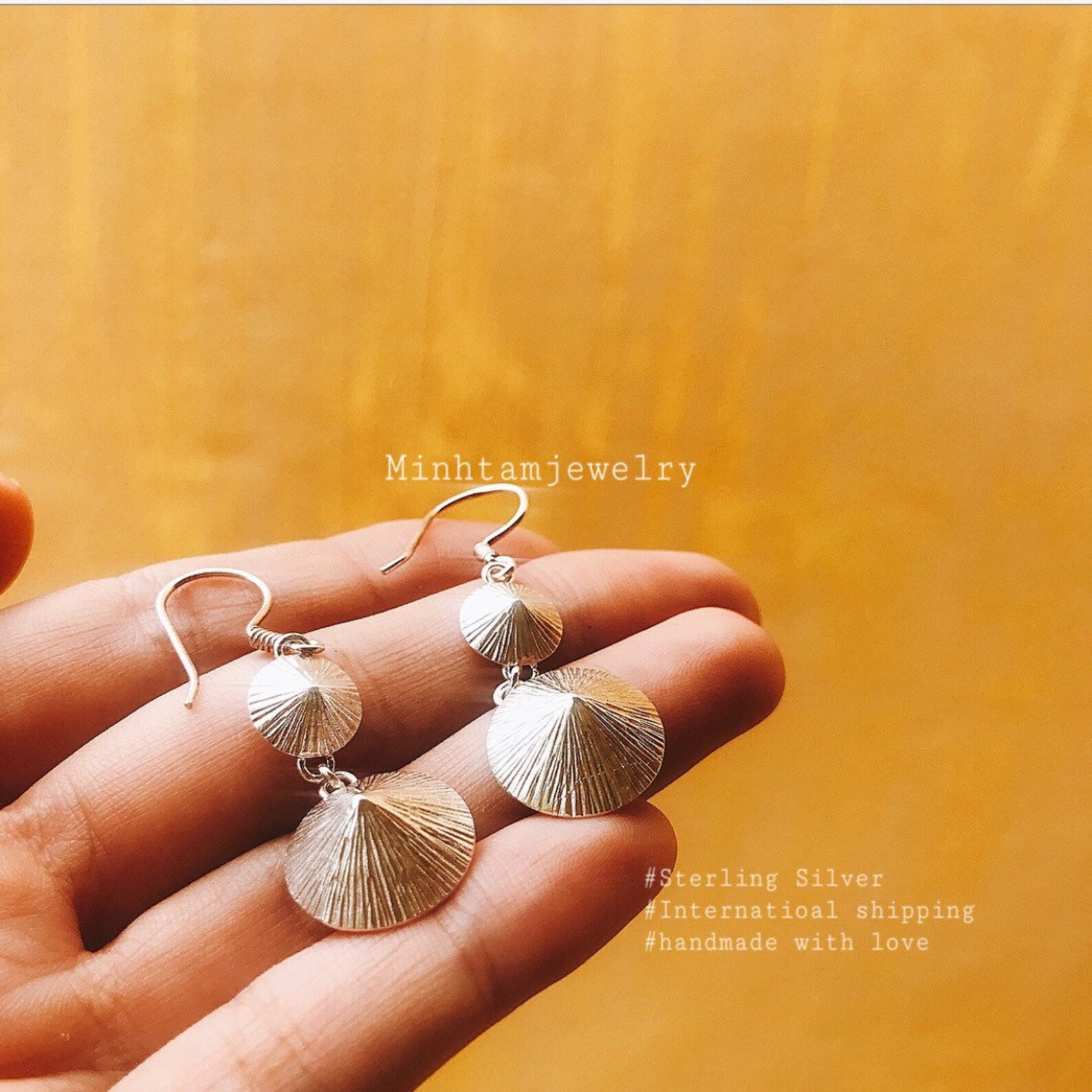 SILVER Vietnamese Jewelry hat earring charm Christmas gift | Etsy SILVER Vietnamese Jewelry hat earring charm Christmas gift | Etsy