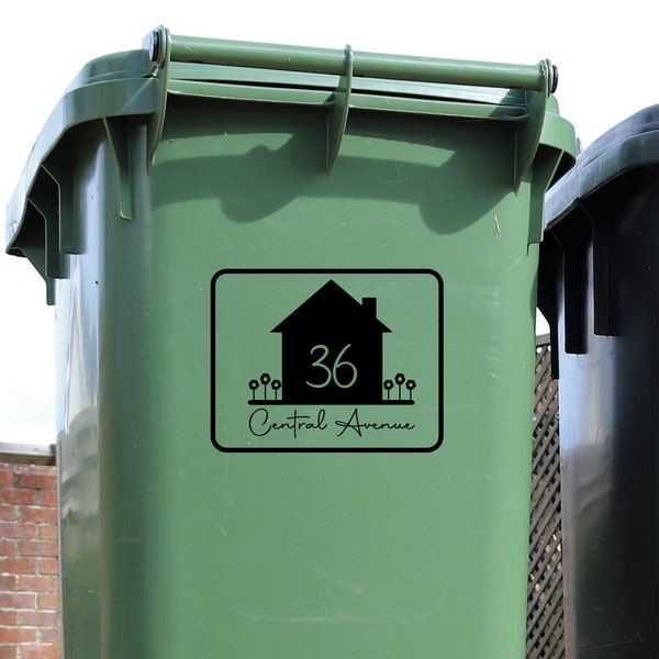 Wheelie Bin Sticker - Multiple Purchase Discount - Various Sizes - Chose Your Colour And Finish