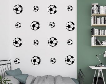 Fußball-Wandaufkleber – Wandaufkleber – Kinderzimmer-Dekor – Teenagerzimmer-Aufkleber