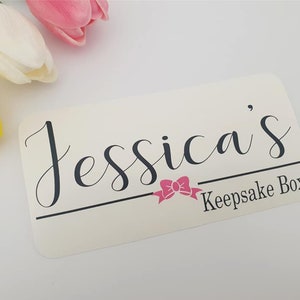 Personalised Baby Memory Box Decal - Sticker For Memory Box - Custom Vinyl Sticker - Memories Box Label - Memories Gift - New Baby Gift
