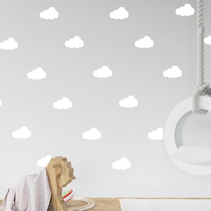 Cloud Wall Stickers -  Feature Wall Decals - Children&#39;s Bedroom Decor - Kids Nursery Decals  - Playroom Stickers
