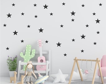 Star Stickers - Wall Decals - Children's Bedroom Decor - Kids Nursery Decals  - Playroom Stickers