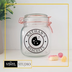 Sticker personnalisé pot de biscuits - Sticker vinyle - Sticker - Cadeau personnalisé - Sweet Lover - Pour lui - Pour elle - Grand-parent - Grand-père - Grand-père
