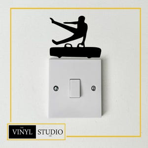 Adhesivo para interruptor de luz de gimnasia - Decoración para habitación de gimnasta