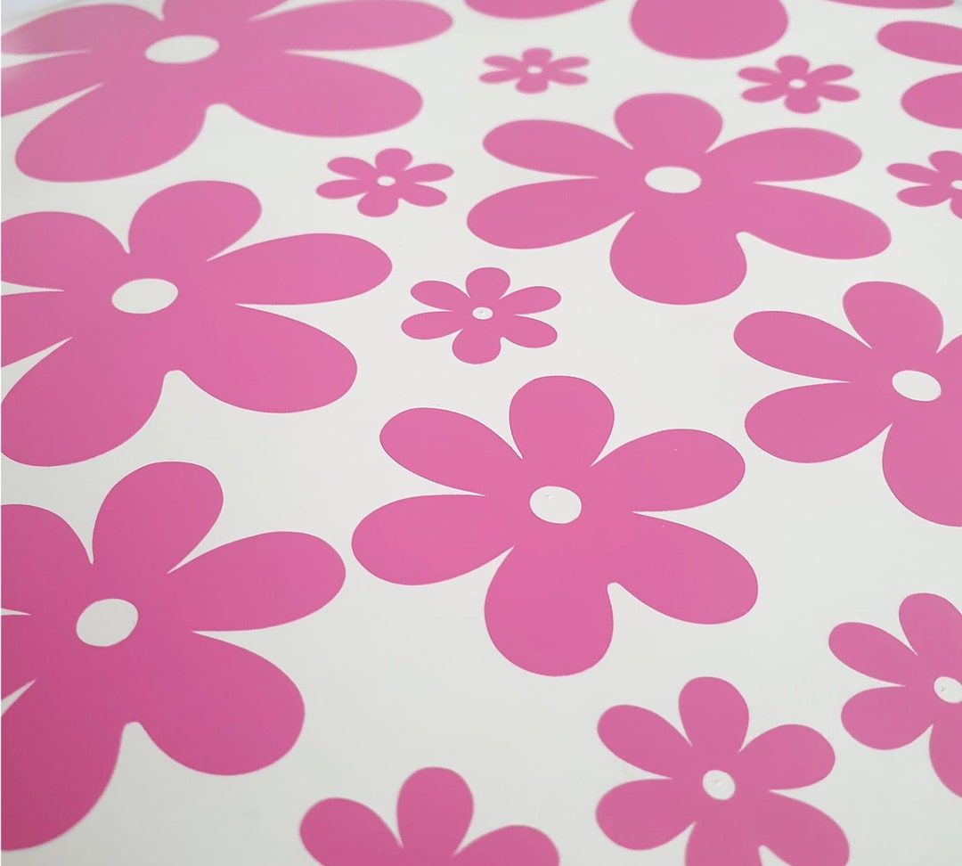 Flower Stickers Set Flower Decals Flower Stickers Bike Stickers Scooter Stickers Car Stickers