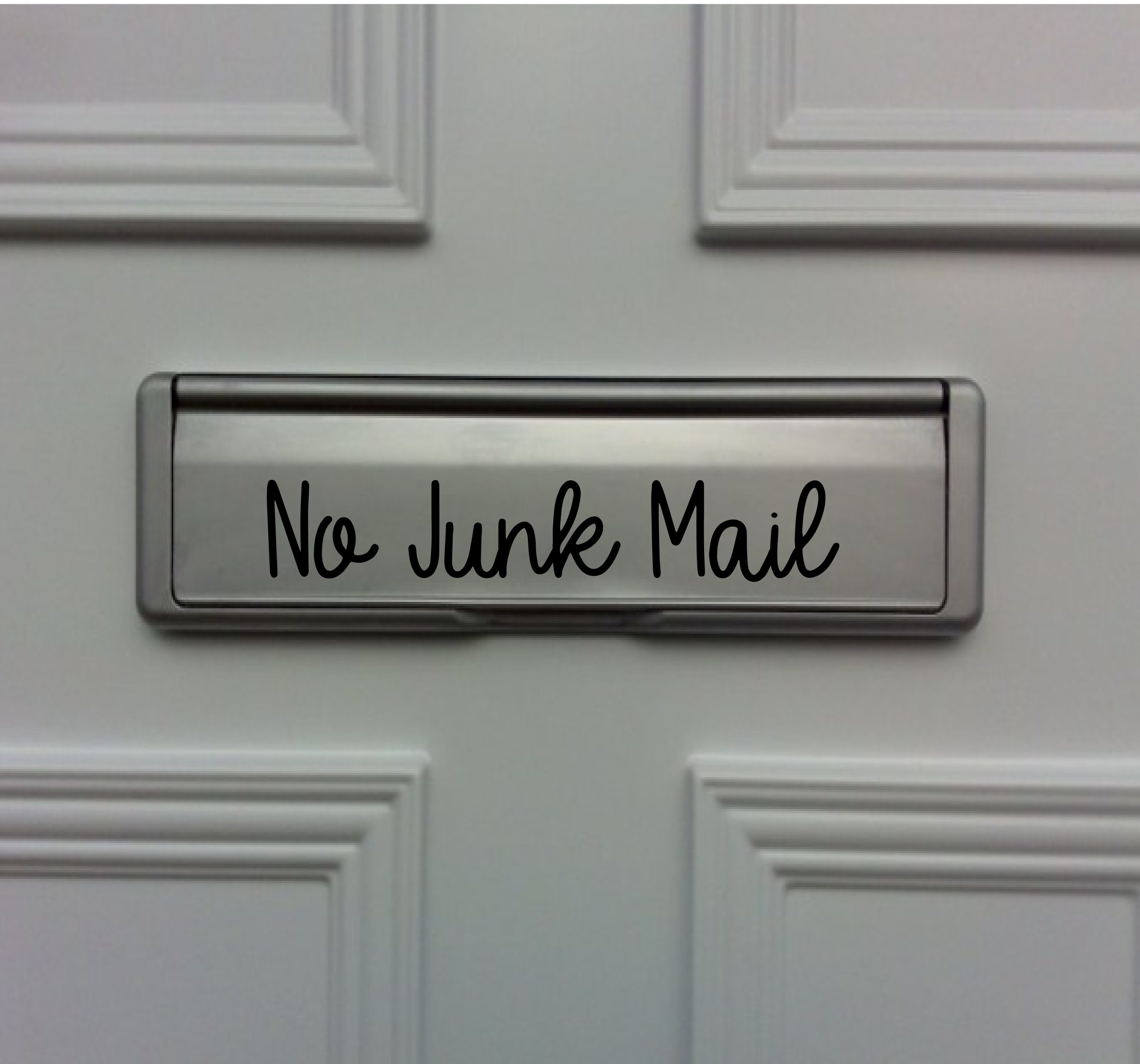 No Junk Mail Letter Box Sticker Vinyl Decal Post Box Etsy UK